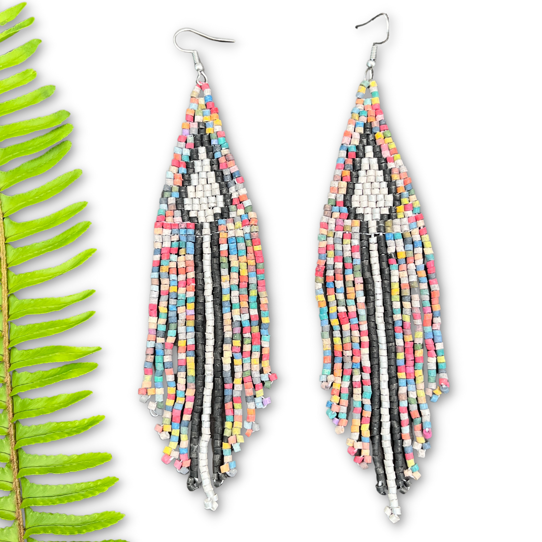 Lightweight Fringe Earrings - Arrow