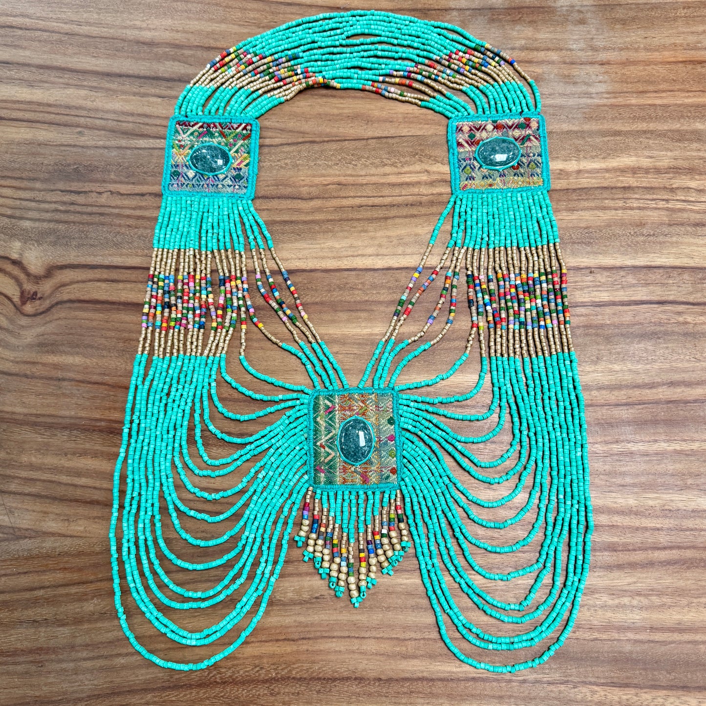 Ceremonial Body Jewelry Handmade for Energetic Alignment – Warrior Goddess, Luz de Turquesa