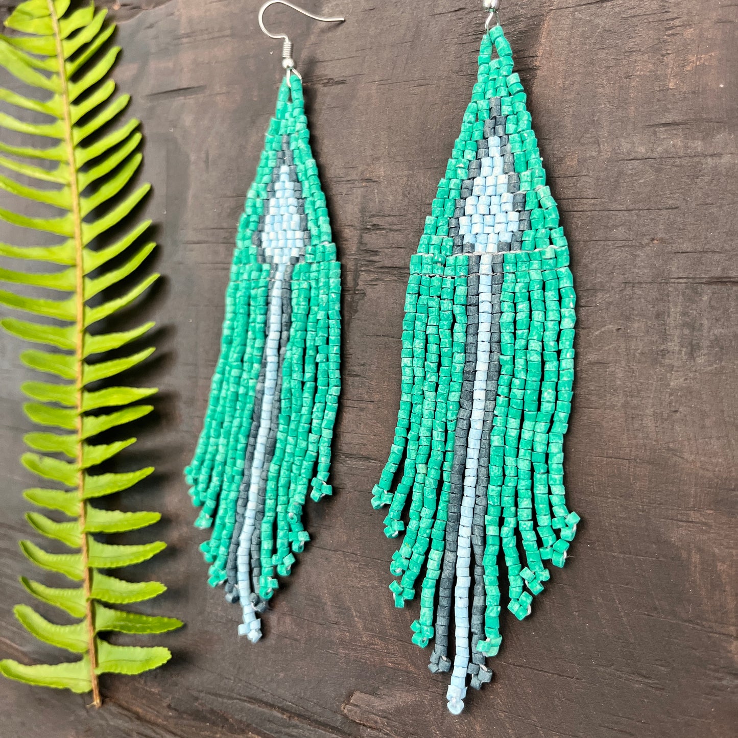 Lightweight Fringe Earrings - Arrow