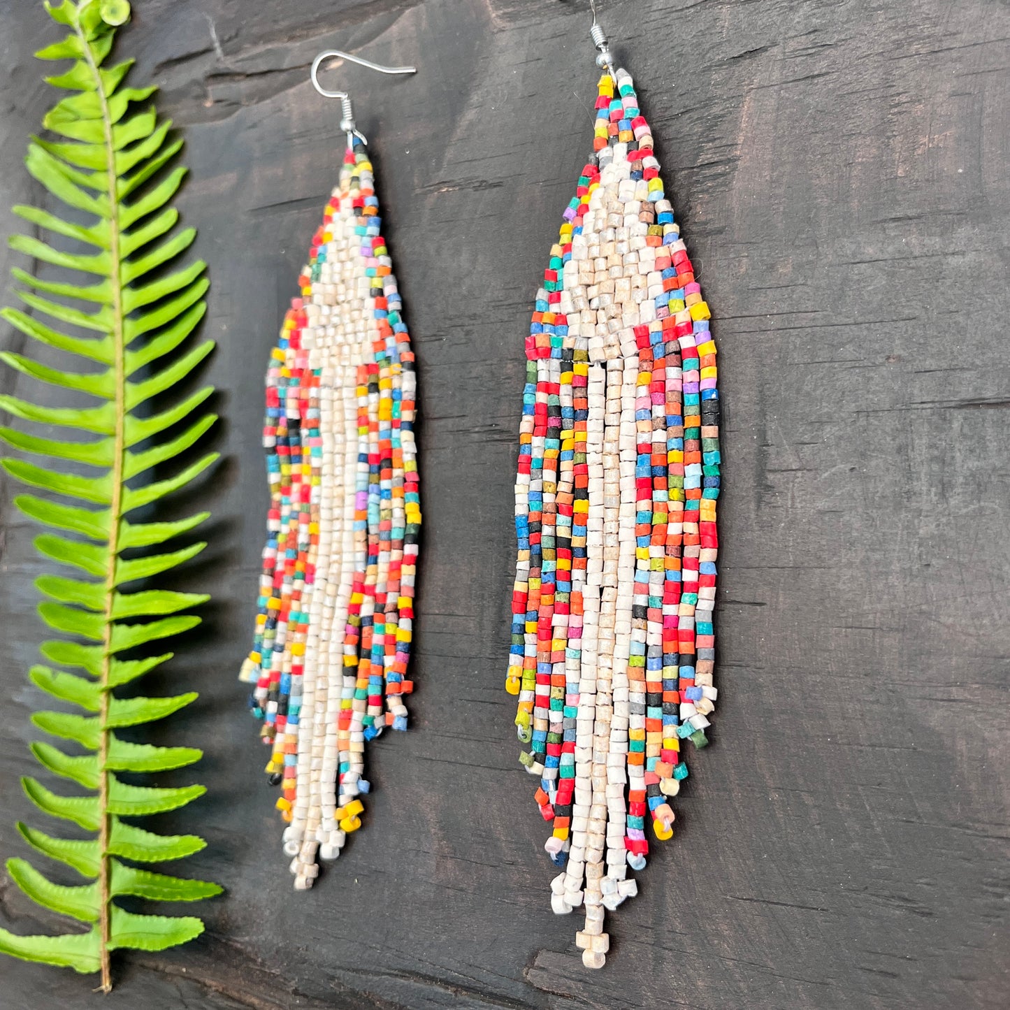 Lightweight Fringe Earrings - Arrow