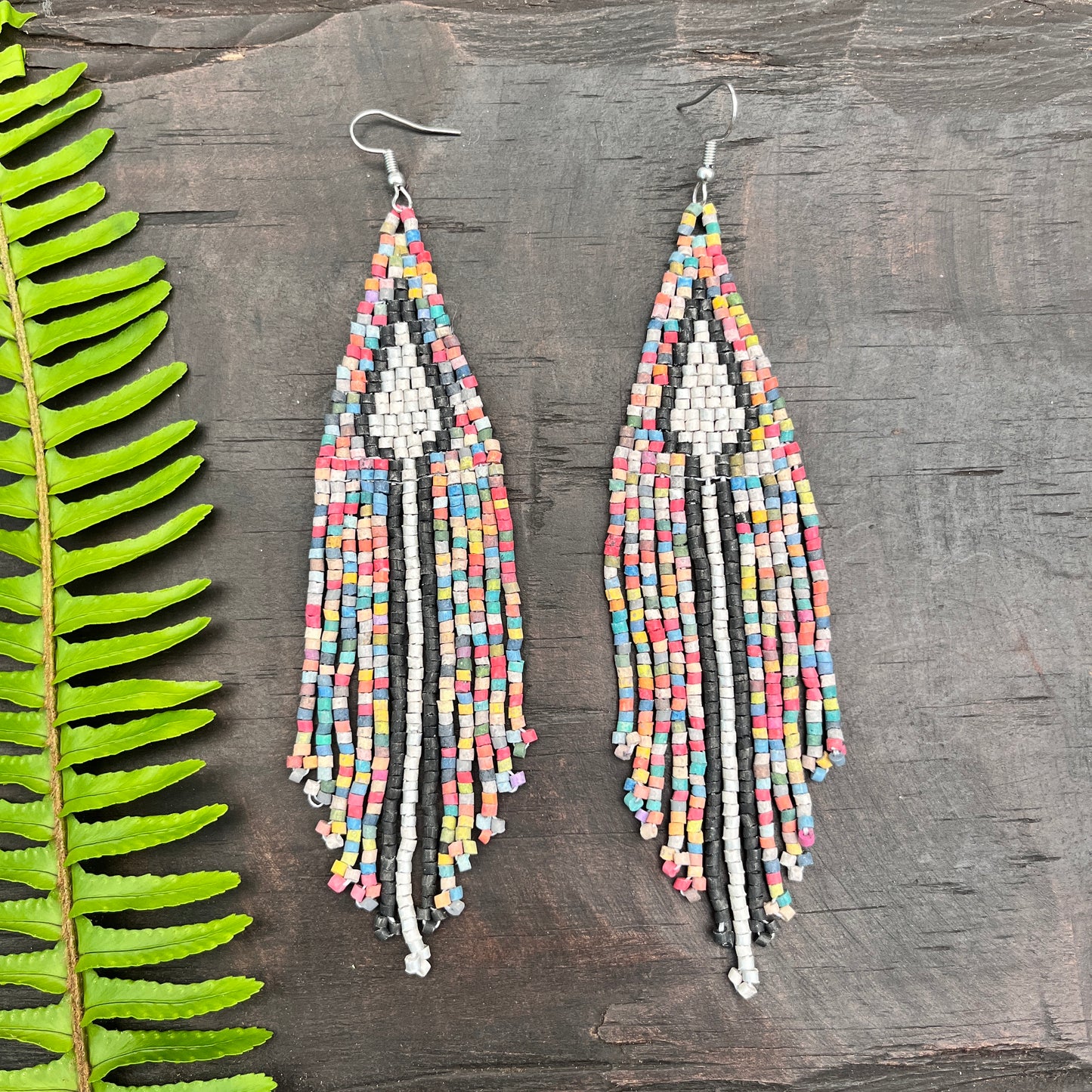 Lightweight Fringe Earrings - Arrow