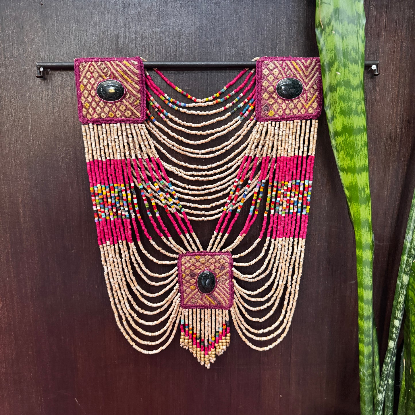 Ceremonial Body Jewelry Ethically Made for Festivals & Energetic Alignment – Warrior Goddess, Golden Fuchsia