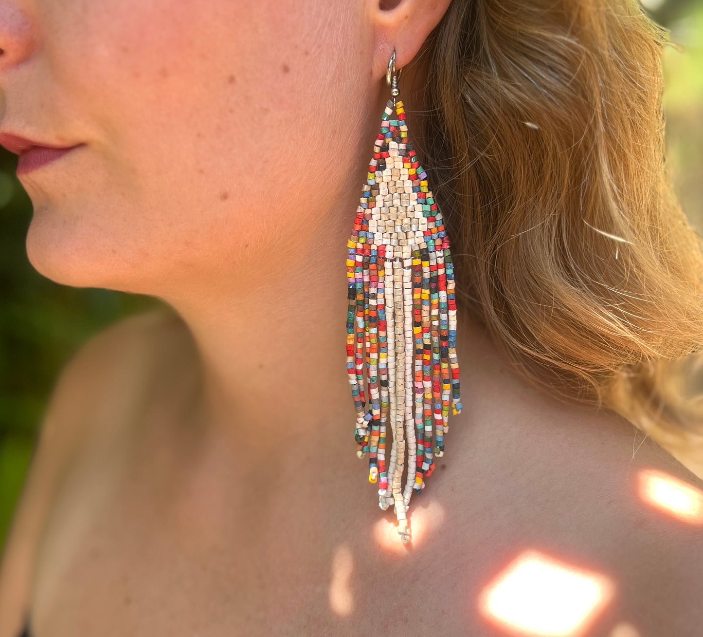 Lightweight Fringe Earrings - Arrow