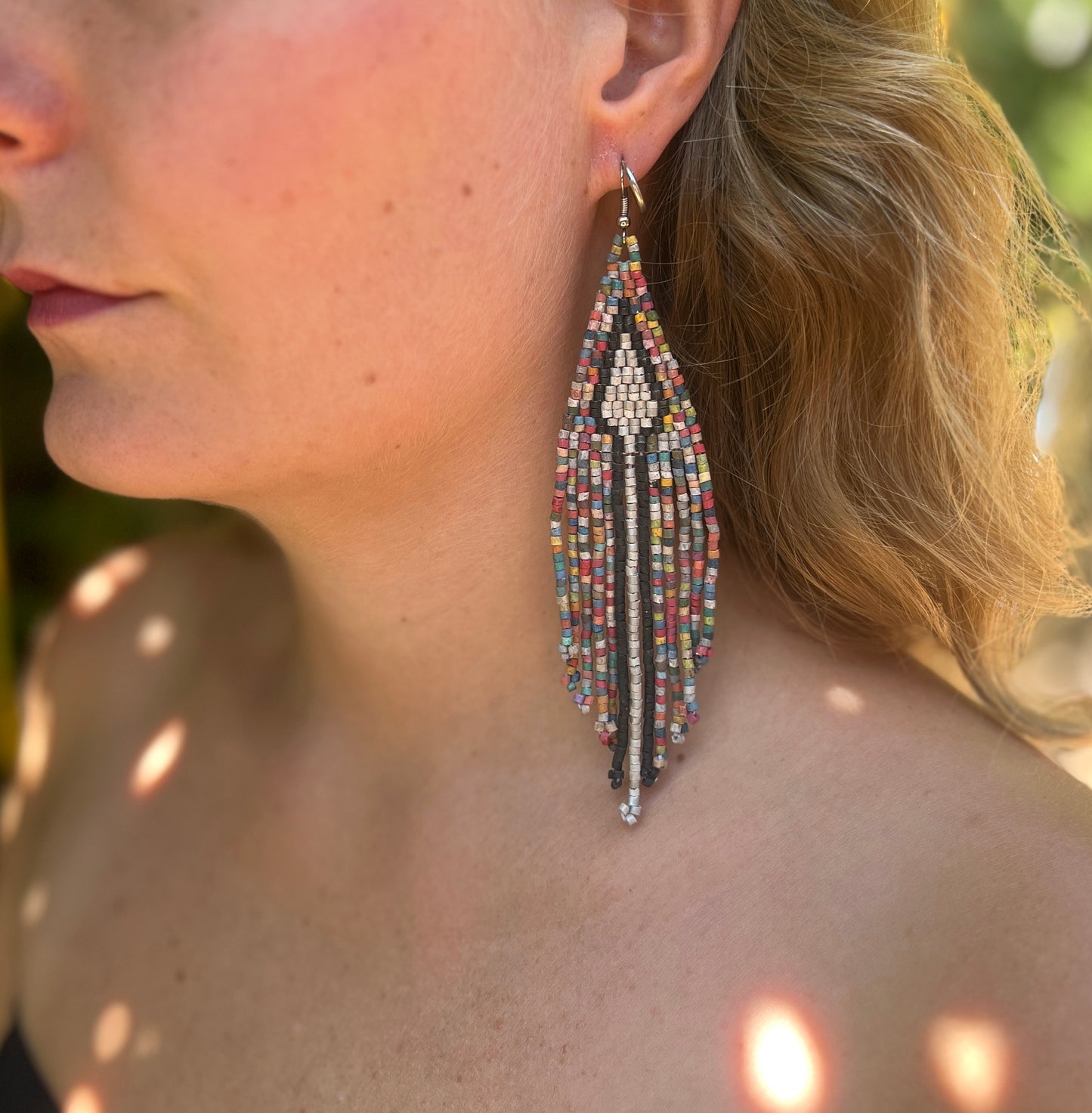 Lightweight Fringe Earrings - Arrow