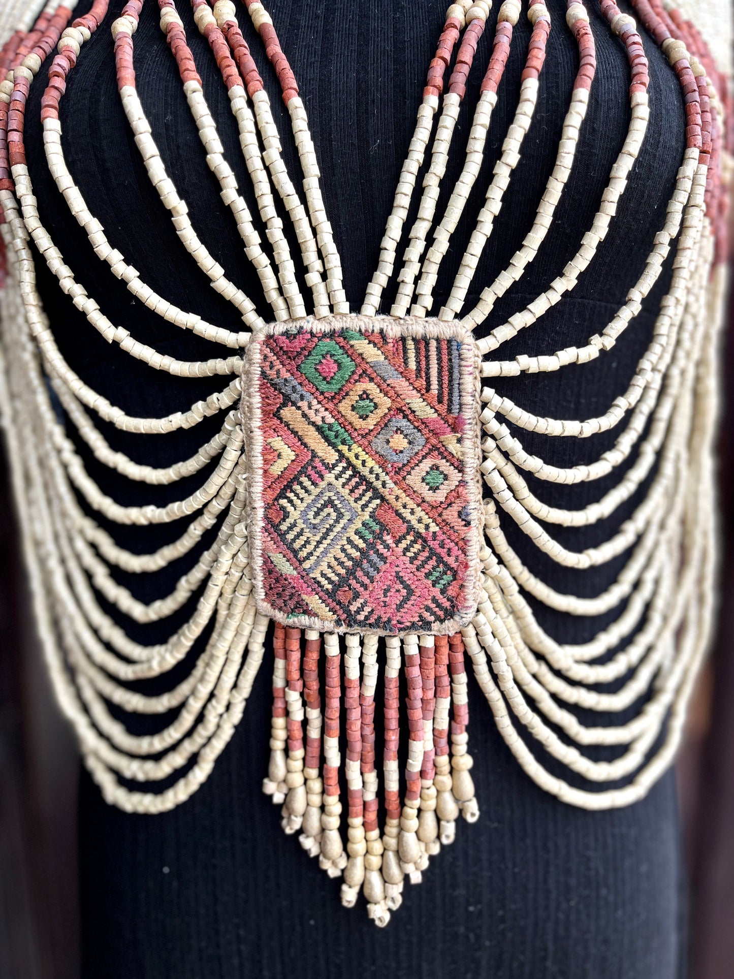 Body Jewelry with Beaded Chains - "Warrior", Vintage Chichi