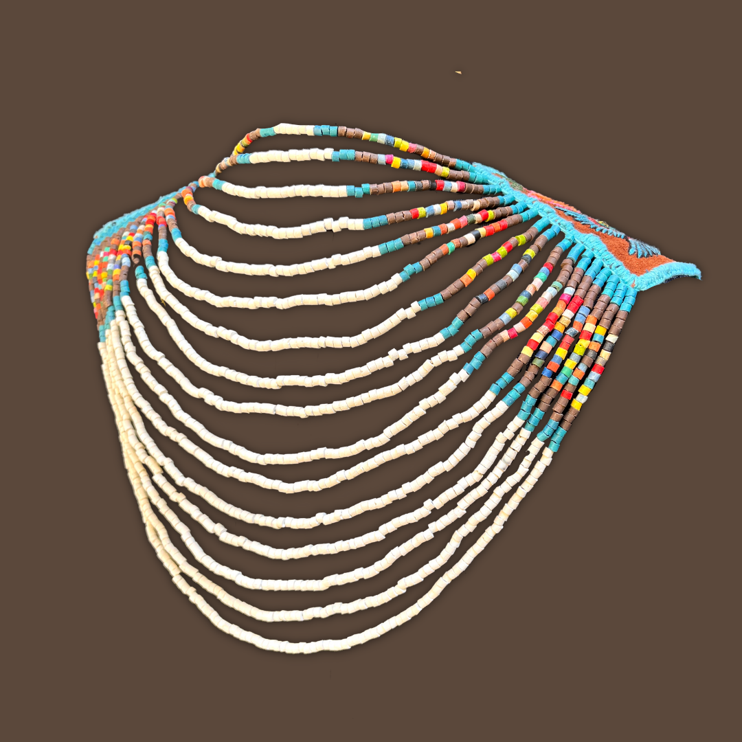 Body Jewelry with Beaded Chains - "Warrior", Santiago Birds Colibri