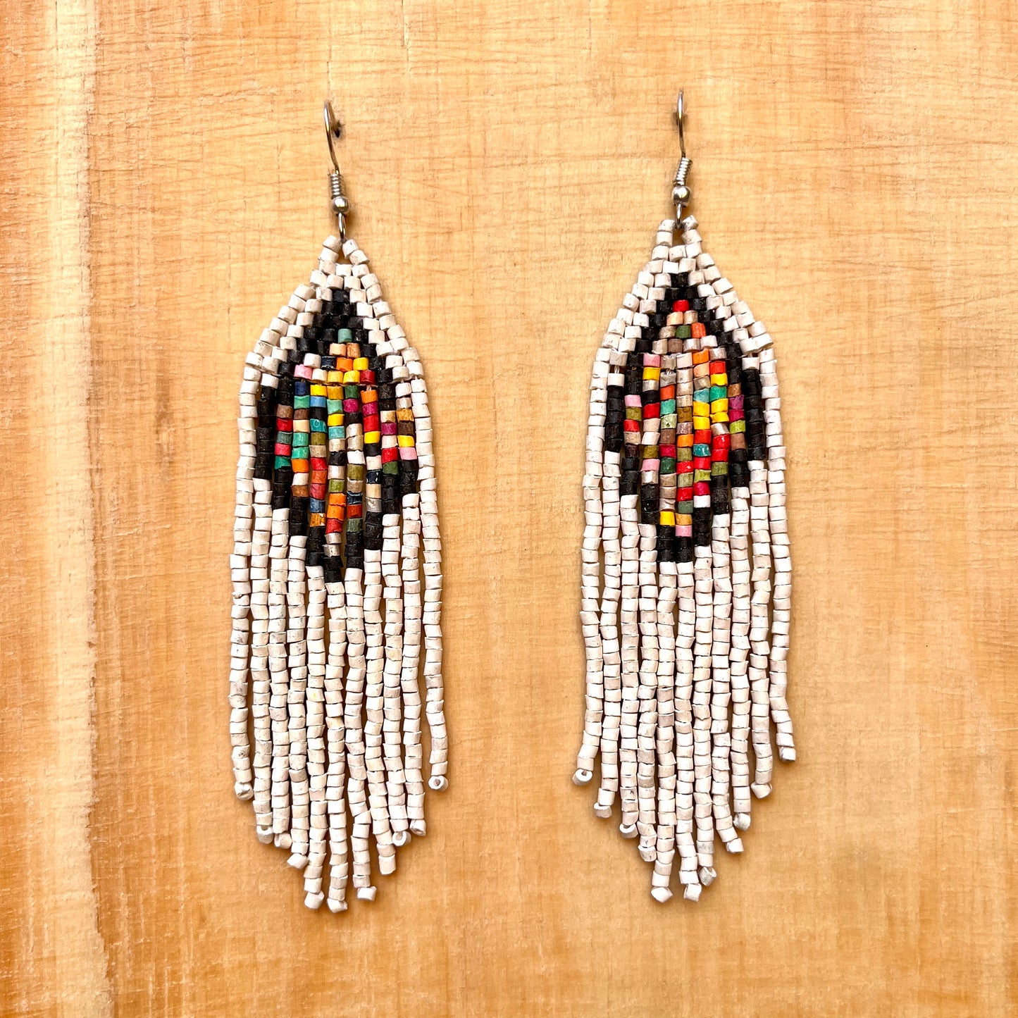 Lightweight, Statement Earrings - "Lean Tikal Diamond"