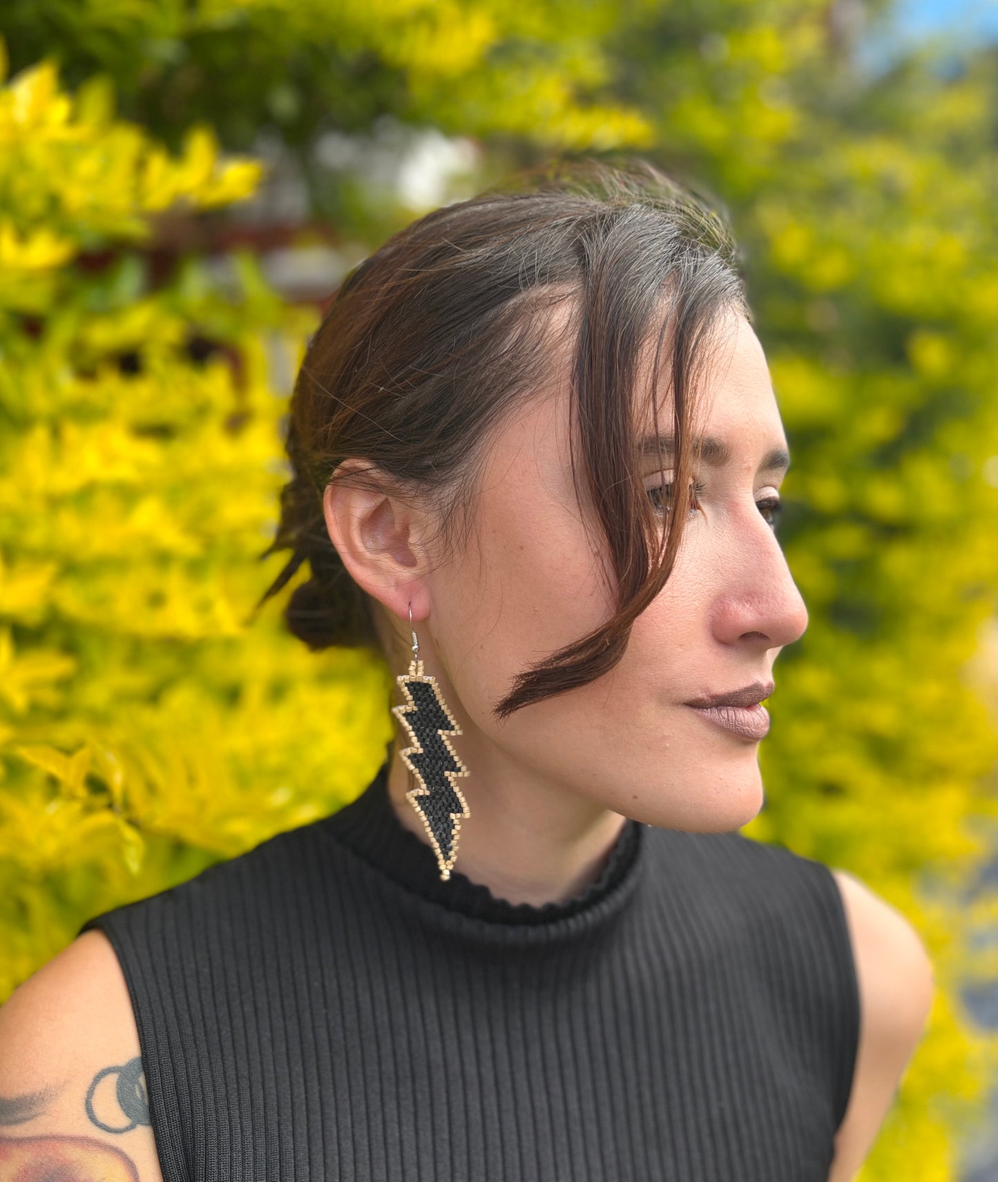 Lightweight Handmade Lightning Bolt Earrings