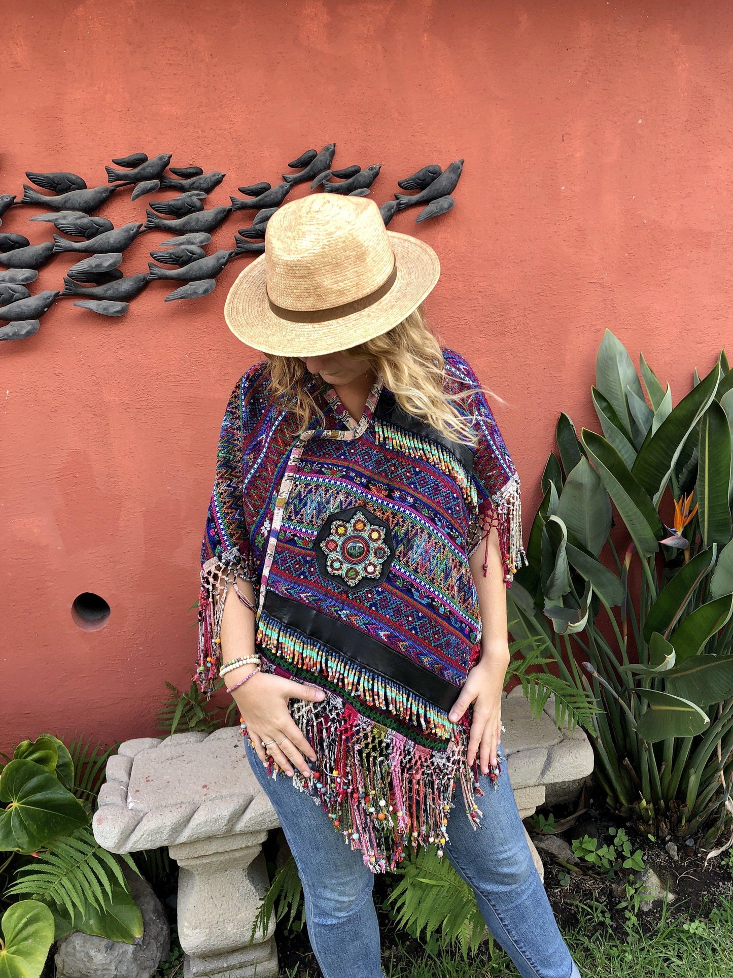 Huipil Shawl - Estrella