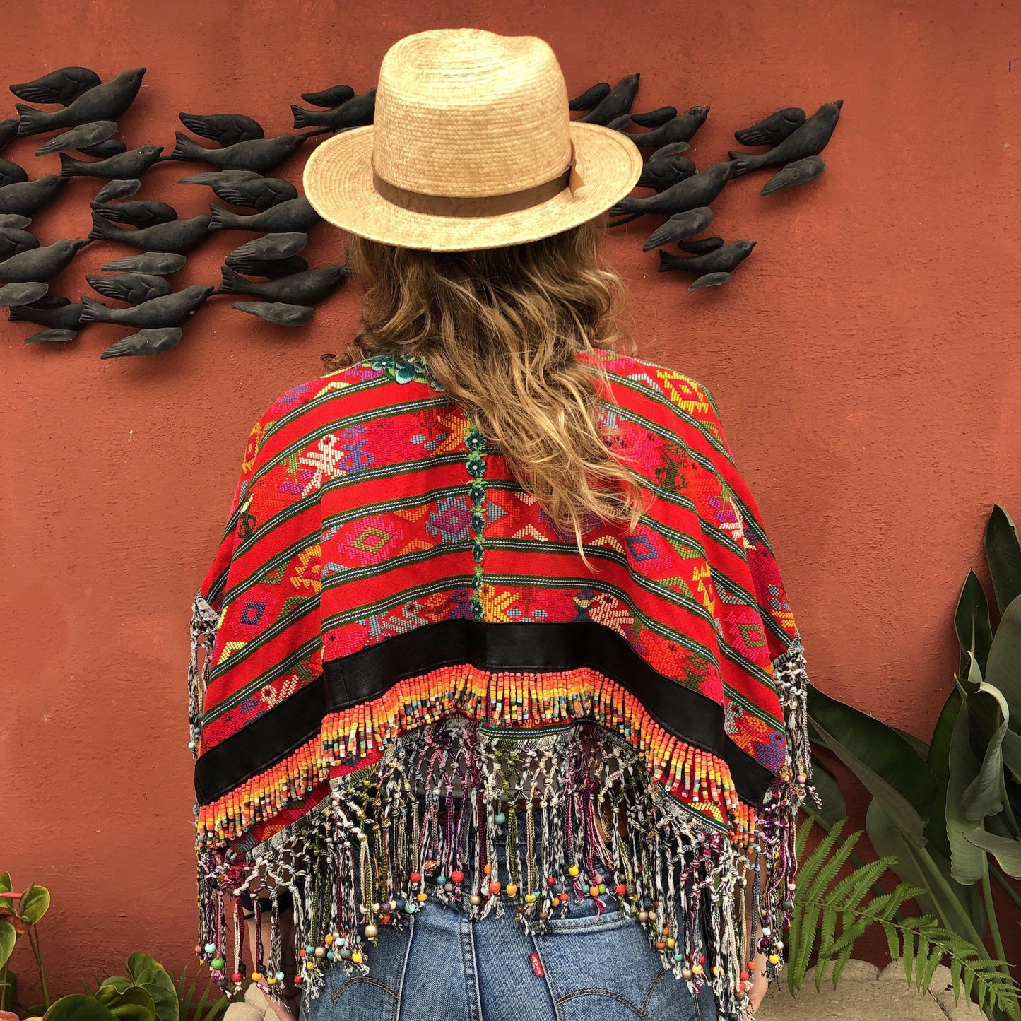 Huipil Shawl - Fuego