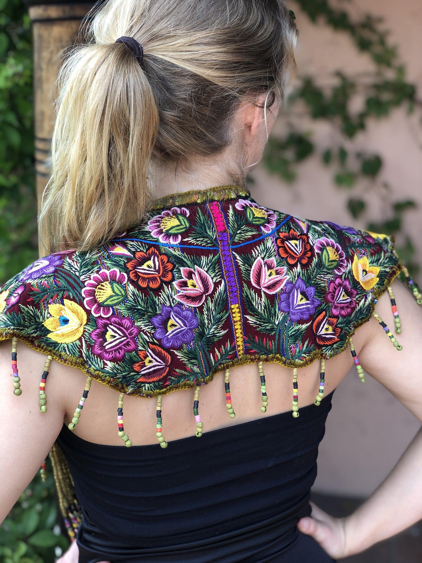Huipil - Verde Floral (M/L)