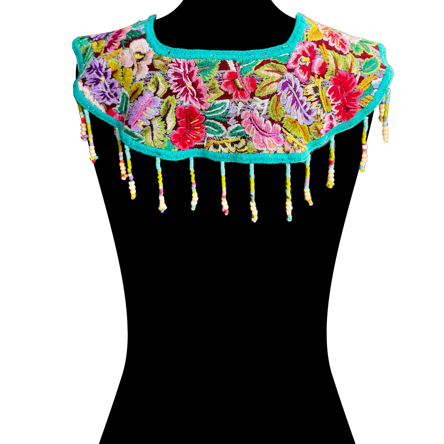 Shoulder Cape with Beads - Huipil Capa, Guiding Arrows