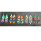 Ultra Lightweight Beaded Earrings in Picasso Inspired Design