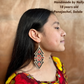 Woven Earrings in Natural Stone Boho Chic Design