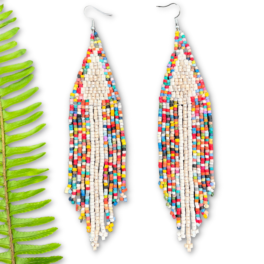 Lightweight Fringe Earrings - Arrow