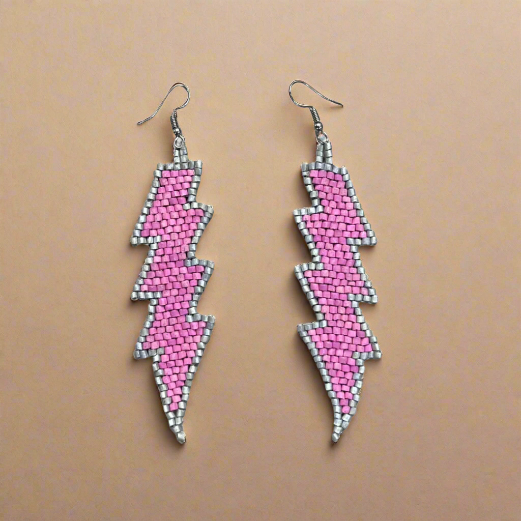 Lightweight Statement Earrings in Natural Stone