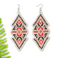 Lightweight Woven Earrings - Tribal Triangles