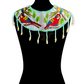 Ceremonial Shoulder Piece with Hand-Embroidered Birds - Turquesa