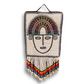 One-of-a-Kind Beaded Wall Art Hanging with Native Motifs - Handmade Ceramic Beads