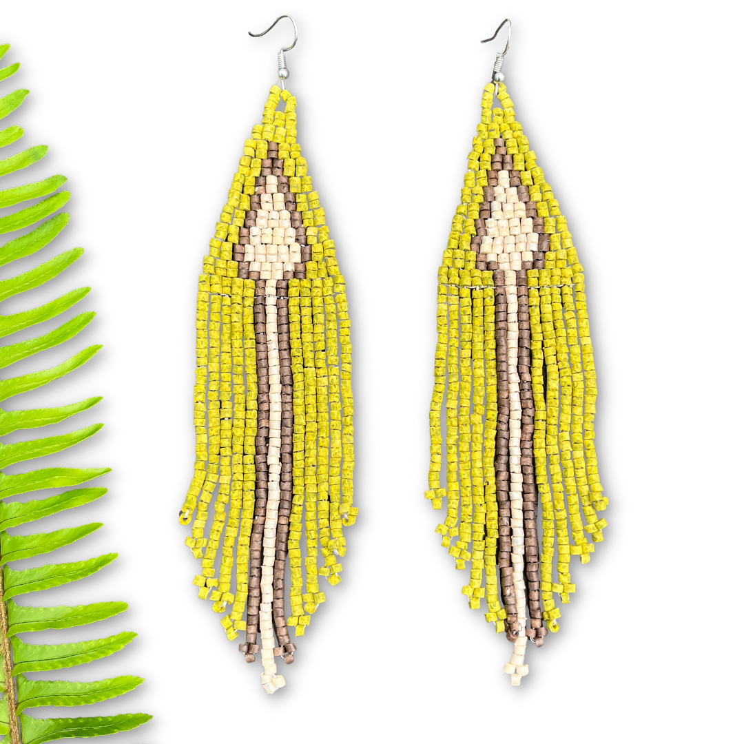 Lightweight Fringe Earrings - Arrow