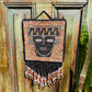 One-of-a-Kind Beaded Wall Art Hanging with Native Motifs - Handmade Ceramic Beads