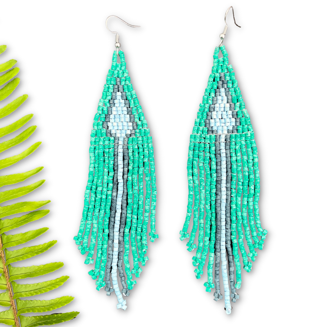 Lightweight Fringe Earrings - Arrow