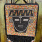 One-of-a-Kind Beaded Wall Art Hanging with Native Motifs - Handmade Ceramic Beads