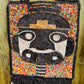 One-of-a-Kind Beaded Wall Art Hanging with Native Motifs - Handmade Ceramic Beads