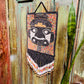One-of-a-Kind Beaded Wall Art Hanging with Native Motifs - Handmade Ceramic Beads