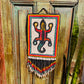 One-of-a-Kind Beaded Wall Art Hanging with Native Motifs - Handmade Ceramic Beads