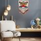 One-of-a-Kind Beaded Wall Art Hanging with Native Motifs - Handmade Ceramic Beads