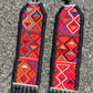Adjustable Guatemalan Ceremonial Textile Necklace with Jade & Ceramic Beads, black