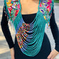 Shoulder Cape with Draped Beads - Huipil Capa Primavera Silvestre