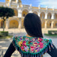 Shoulder Cape with Draped Beads - Huipil Capa Primavera Silvestre