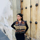Ceremonial Fringe Poncho with Black Jade - Alas del Cielo