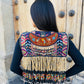 Ceremonial Fringe Poncho with Black Jade - Alas del Cielo