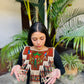 Embroidered Ceremonial Poncho Wearable Art from Santiago Atitlán - Vuelo de Quetzal