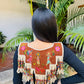Embroidered Ceremonial Poncho Wearable Art from Santiago Atitlán - Vuelo de Quetzal