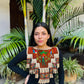 Embroidered Ceremonial Poncho Wearable Art from Santiago Atitlán - Vuelo de Quetzal