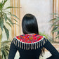 Ceremonial Shoulder Piece with Jade Stones and Ceramic Beads - Sacred Ivory