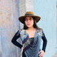 Shoulder Cape with Draped Beads - Huipil Capa Jardin de Invierno