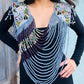 Shoulder Cape with Draped Beads - Huipil Capa Jardin de Invierno