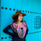 Shoulder Cape with Draped Beads - Huipil Capa Susurro de Rosas