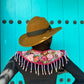 Shoulder Cape with Draped Beads - Huipil Capa Susurro de Rosas