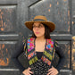 Shoulder Cape with Draped Beads - Huipil Capa Primavera Nocturna