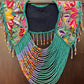 Shoulder Cape with Draped Beads - Huipil Capa Primavera Silvestre