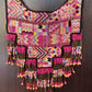 Wearable Art Poncho with Vintage Chichi Textile and Lavender Jade - Cielo Rosa