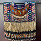 Ceremonial Fringe Poncho with Black Jade - Alas del Cielo