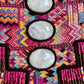 Wearable Art Poncho with Vintage Chichi Textile and Lavender Jade - Cielo Rosa