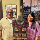 Ceremonial Poncho with Jade & Vintage Huipil - Alas del Cosmos